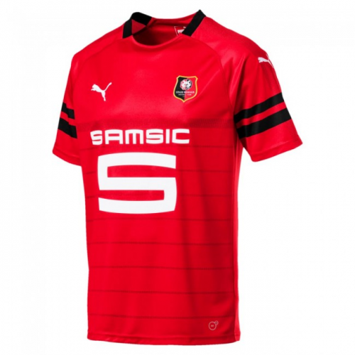 2018-19 Stade Rennais Home Soccer Jersey Shirt